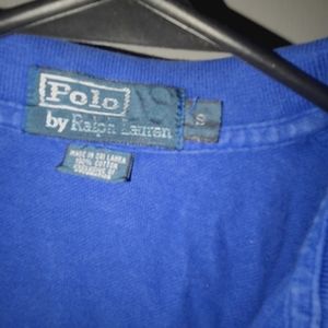 Blue polo size small shirt